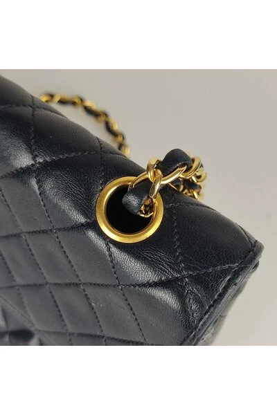 Chanel Vintage Vintage Tassen Pre-owned Borsa Classica Timeless Anno 89-91 Blue 2 Chanel Vintage Vintage Tassen Pre-owned Borsa Classica Timeless Anno 89-91 Blue - Afbeelding 2