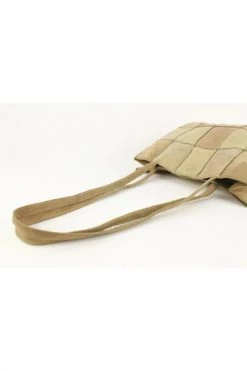 Chanel Vintage Vintage Tassen Pre-owned Suede Chanel-bags Beige -Goedkope Chanel Vintage winkel 57632e94419c2f8b0c9c310fab102081