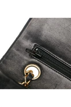 Chanel Vintage Vintage Tassen Pre-owned Medium Double Flap Bag Black -Goedkope Chanel Vintage winkel 57fd528e0734b7534b0952b2cfecd250