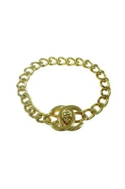 Chanel Vintage Vintage Sieraden Pre-owned Metal Chanel-jewelry Yellow -Goedkope Chanel Vintage winkel 584a4c518198558e292a0d766ad84ac9