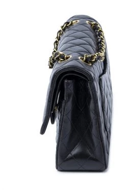 Chanel Vintage Vintage Tassen Pre-owned Medium Double Flap Bag Black -Goedkope Chanel Vintage winkel 5888c3e12a396bea57559eddeb185bc5