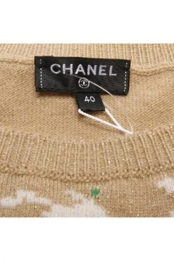 Chanel Vintage Vintage Tops Pre-owned Cashmere Tops White -Goedkope Chanel Vintage winkel 595d796474d2eb93499f6a445cae9f41