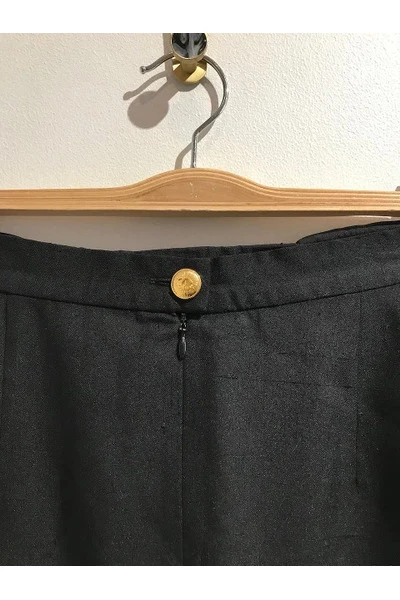 Chanel Vintage Vintage Rokken Pre-owned Fabric Bottoms Black 4 Chanel Vintage Vintage Rokken Pre-owned Fabric Bottoms Black - Afbeelding 4