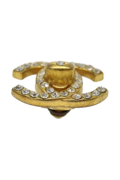 Chanel Vintage Vintage Sieraden Pre-owned Earrings Yellow 1 Chanel Vintage Vintage Sieraden Pre-owned Earrings Yellow