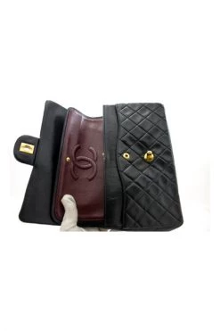 Chanel Vintage Vintage Tassen Pre-owned Medium Double Flap Bag Black -Goedkope Chanel Vintage winkel 5b57e9d940cf4102e2fc5869e9e805bc