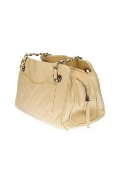 Chanel Vintage Vintage Tassen Pre-owned Shoulder Bags Beige -Goedkope Chanel Vintage winkel 5c810d9c66fe303f8ac68840d7b36a3f