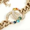 Chanel Vintage Vintage Sieraden Gold Metal Chanel Necklace Yellow