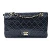 Chanel Vintage Vintage Tassen Pre-owned Medium Double Flap Bag Black