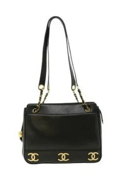 Chanel Vintage Vintage Tassen Pre-owned Leather Chanel-bags Black