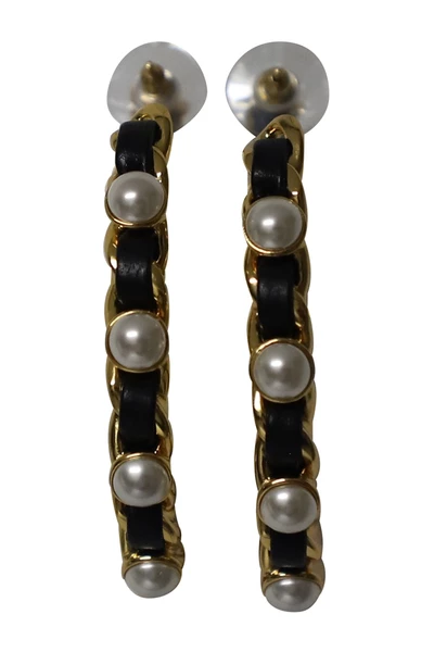 Chanel Vintage Vintage Sieraden Earrings Yellow 1 Chanel Vintage Vintage Sieraden Earrings Yellow