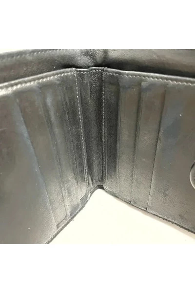 Chanel Vintage Vintage Accessoires Pre-owned Leather Wallets Black 4 Chanel Vintage Vintage Accessoires Pre-owned Leather Wallets Black - Afbeelding 4