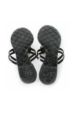 Chanel Vintage Vintage Schoenen Pre-owned Sandals Black -Goedkope Chanel Vintage winkel 5dfee3f783cfd1fd715066d5d697eaf4