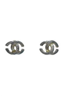 Chanel Vintage Vintage Sieraden Pre-owned Metal Earrings Gray -Goedkope Chanel Vintage winkel 5e23664ad271a51e82927275e296afab
