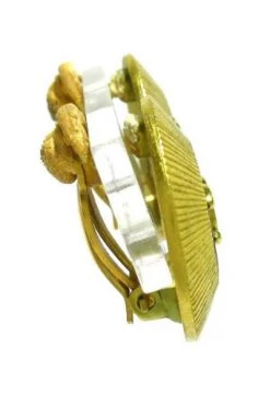 Chanel Vintage Vintage Sieraden Pre-owned Metal Earrings Yellow -Goedkope Chanel Vintage winkel 5e79721019cdc8fd88b738b3d28da646