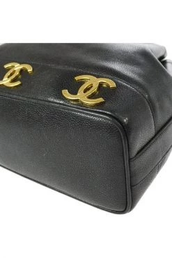 Chanel Vintage Vintage Tassen Pre-owned Leather Chanel-bags Black