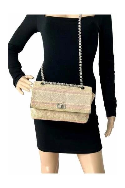 Chanel Vintage Vintage Tassen Pre-owned Shoulder Bags Beige 4 Chanel Vintage Vintage Tassen Pre-owned Shoulder Bags Beige - Afbeelding 4