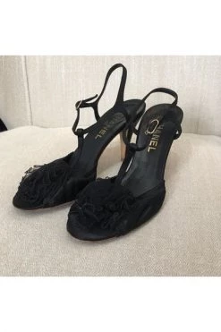Chanel Vintage Vintage Schoenen Pre-owned Heels Black -Goedkope Chanel Vintage winkel 60f48af83af0bf736e3b061a671cc132