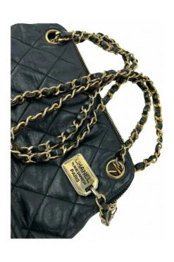 Chanel Vintage Vintage Tassen Pre-owned Handbags Black