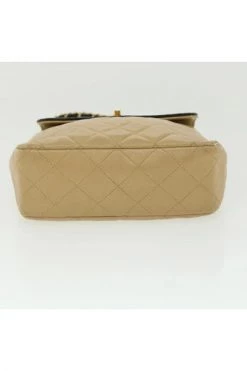 Chanel Vintage Vintage Tassen Pre-owned Leather Chanel-bags Beige -Goedkope Chanel Vintage winkel 622db1379af1c630f8c337bff5ed9339