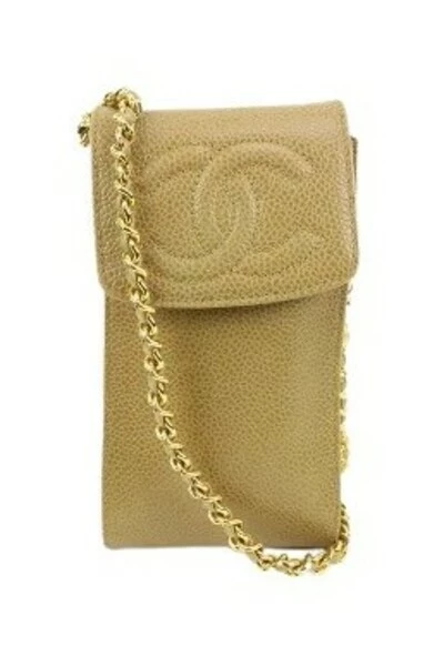 Chanel Vintage Vintage Tassen Pre-owned Leather Chanel-bags Beige 3 Chanel Vintage Vintage Tassen Pre-owned Leather Chanel-bags Beige - Afbeelding 3