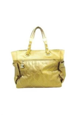 Chanel Vintage Vintage Tassen Pre-owned Polyester Totes Yellow