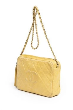 Chanel Vintage Vintage Tassen Pre-owned Cross Body Bags Yellow -Goedkope Chanel Vintage winkel 62db2bdd95d6c9333a4a1a1645588774