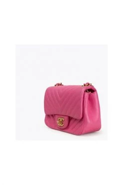 Chanel Vintage Vintage Tassen Pink Leather Chanel Flap Bag Pink -Goedkope Chanel Vintage winkel 6325ad70c320caa0ba901dc743d60354