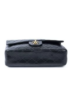 Chanel Vintage Vintage Tassen Pre-owned Medium Double Flap Bag Black -Goedkope Chanel Vintage winkel 636bea8007287afa9d86a3c32331869d