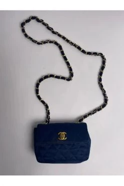 Chanel Vintage Vintage Tassen Pre-ownedLeatherchanel-bags Blue -Goedkope Chanel Vintage winkel 6372a5b6e20e6a54fb826c8f28f87071