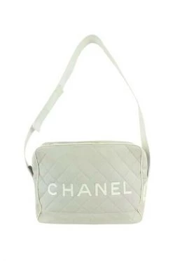 Chanel Vintage Vintage Tassen Pre-owned Canvas Chanel-bags Gray -Goedkope Chanel Vintage winkel 639f992edf465543055f815e7f866669