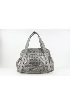 Chanel Vintage Vintage Tassen Pre-owned Canvas Chanel-bags Gray -Goedkope Chanel Vintage winkel 63cf9f344a64547f3357b78205fcaaab