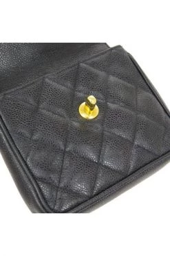 Chanel Vintage Vintage Tassen Pre-owned Leather Chanel-bags Black -Goedkope Chanel Vintage winkel 65289fa5a280315bf96e0daf26fce307