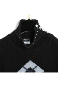 Chanel Vintage Vintage Tops Pre-owned Wool Tops Black -Goedkope Chanel Vintage winkel 664ba33fba5133ba5978e7b53fc16902