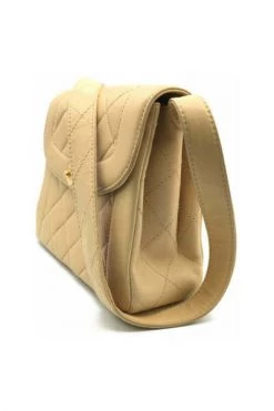 Chanel Vintage Vintage Tassen Pre-owned Diana Mini Flap Bag Beige