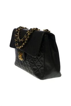 Chanel Vintage Vintage Tassen Pre-owned Leather Chanel-bags Black