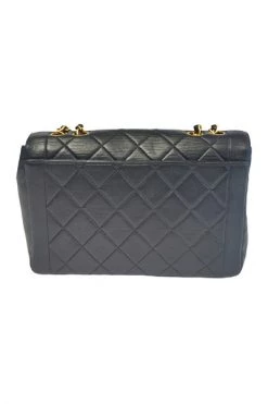 Chanel Vintage Vintage Tassen Shoulder Bags Blue