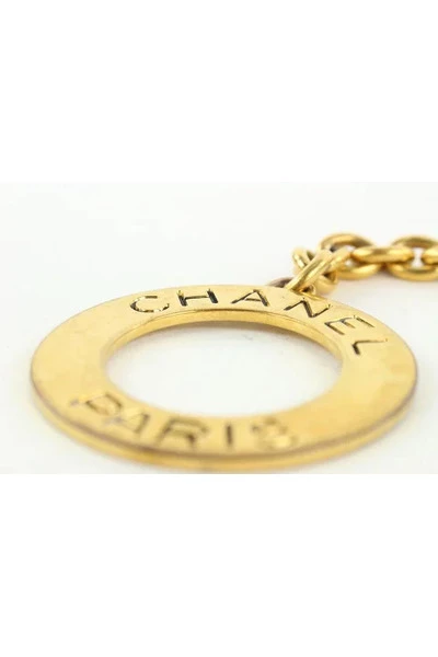Chanel Vintage Vintage Accessoires Pre-owned Metal Key-holders Yellow 4 Chanel Vintage Vintage Accessoires Pre-owned Metal Key-holders Yellow - Afbeelding 4