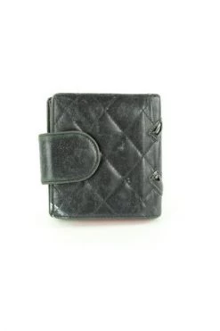 Chanel Vintage Vintage Accessoires Pre-owned Leather Wallets Black -Goedkope Chanel Vintage winkel 69e61c4d58160579f44bb4ef3518ad19