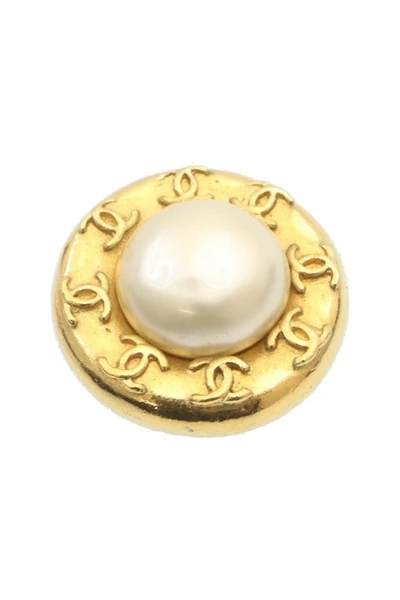 Chanel Vintage Vintage Sieraden Pre-owned Chanel Earring Yellow 1 Chanel Vintage Vintage Sieraden Pre-owned Chanel Earring Yellow