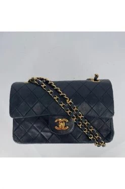 Chanel Vintage Vintage Tassen Pre-owned Leather Chanel-bags Black -Goedkope Chanel Vintage winkel 6a2ab4a30c483d6ff47da1066eb56898