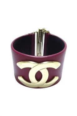 Chanel Vintage Vintage Sieraden Pre-owned Leather Chanel-jewelry Purple