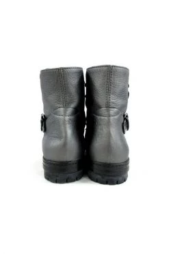 Chanel Vintage Vintage Schoenen Pre-ownedLeatherBoots Gray -Goedkope Chanel Vintage winkel 6b3f7400b45928a8bfe291bf31a2b3e6