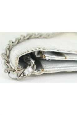 Chanel Vintage Vintage Tassen Pre-owned Leather Chanel-bags Gray