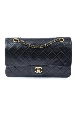 Chanel Vintage Vintage Tassen Pre-owned Medium Double Flap Bag Black -Goedkope Chanel Vintage winkel 6bb73547260f3db84b55043a1edbc13c