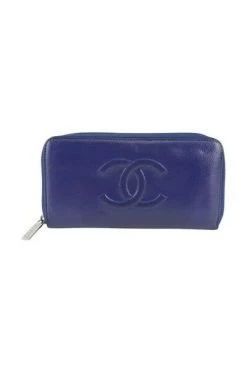 Chanel Vintage Vintage Accessoires Pre-owned Leather Wallets Blue -Goedkope Chanel Vintage winkel 6d3142eba21f540542127b89d43dc8d1