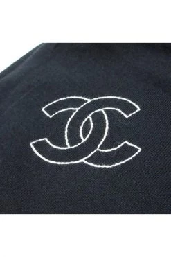 Chanel Vintage Vintage Accessoires Pre-owned Wool Scarves Black -Goedkope Chanel Vintage winkel 6e0f417d1450126bbfb4a117366473db