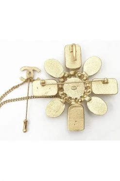 Chanel Vintage Vintage Sieraden Pre-owned Metal Chanel-jewelry Yellow