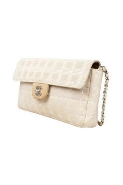 Chanel Vintage Vintage Tassen Pre-owned Chocolate Bar Bag Beige