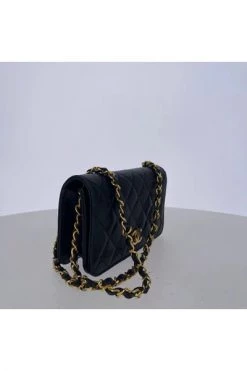 Chanel Vintage Vintage Tassen Pre-owned Leather Chanel-bags Black