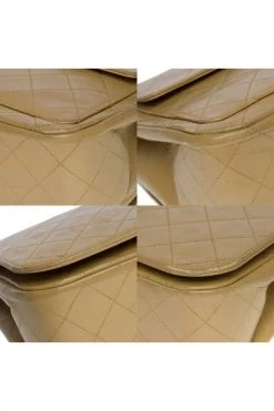 Chanel Vintage Vintage Tassen Pre-owned Leather Chanel-bags Beige -Goedkope Chanel Vintage winkel 70762c0969b6ada9ab6db4db7f04665d